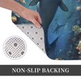 thumbnail image 3 of Kdxio Underwater Dolphin,16" x 24", Non-Slip Front Door Mats,Outdoor Welcome Mat Washable, 3 of 9