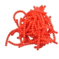 thumbnail image 3 of 100 cuentas de silicona para pesca, cuentas flotantes para aparejos de pesca, accesorios para cebos de bola Rojo, 3 of 8