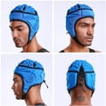 thumbnail image 4 of Casco de rugby ajustable, ultraligero, transpirable y acolchado para patinaje sobre ruedas. azul, 4 of 9