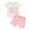 White, variant on Bagilaanoe 2pcs Toddler Baby Girl Shorts Set Short Sleeve Letter Print T Shirt Tops + Shorts 6M 12M 18M 24M 3T Kids Casual Summer Clothes