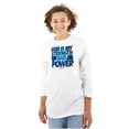 thumbnail image 3 of God is My Strength and Power Plus Size Long Sleeve Graphic Tee Shirt Brisco Brands 3X, 3 of 5