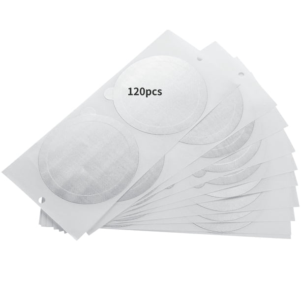 120 láminas de café expreso, tapas de sellos de papel de aluminio compatibles con cápsulas Nespresso VertuoLine, tapas de láminas de aluminio para reutilizar cápsulas de café Vertuoline, 37 mm/1,45 pu