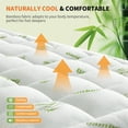 thumbnail image 4 of JIOABL Ultra-Soft Bamboo Fiber Mattress Protector, Cooling & Deep Pocket Design, Machine Washable, Queen Size, 4 of 9