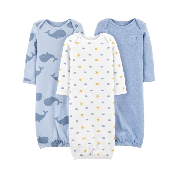 Bata de dormir Simple Joys de Carter's Baby Boys, algodón, 0-3Mx