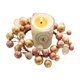 thumbnail image 2 of Xihbxyly Candelabro Navideño, Elegante Diseño de Anillo de Cuentas, Estilo Moderno, Material de Hierro Plástico Duradero, Decoración para El Hogar y La Sala de Estar, Celebración Navideña, Tamaño de, 2 of 6