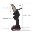 thumbnail image 4 of NIFFPD Mini Chainsaw, Electric Chainsaw,4 Inch mini chainsaw Cordless,Brushless Handheld Electric Chainsaw for Wood Cutting Tree Trimming (Battery Included) Black, 4 of 7