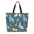 thumbnail image 1 of Disketp Dogs Bolsa Tote Estampada para Mujer, Bolso de Hombro y de Mano para Compras y Viajes, 1 of 8