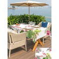 thumbnail image 5 of Outdoor Tablecloth with Umbrella Hole for Patio/Picnic/Party/Camping, Summer Pink Flamingos Waterproof Table Cloth Rectangle Table Cover Washable, Tropical Floral Leaves Cactus (54"x 80"), 5 of 8