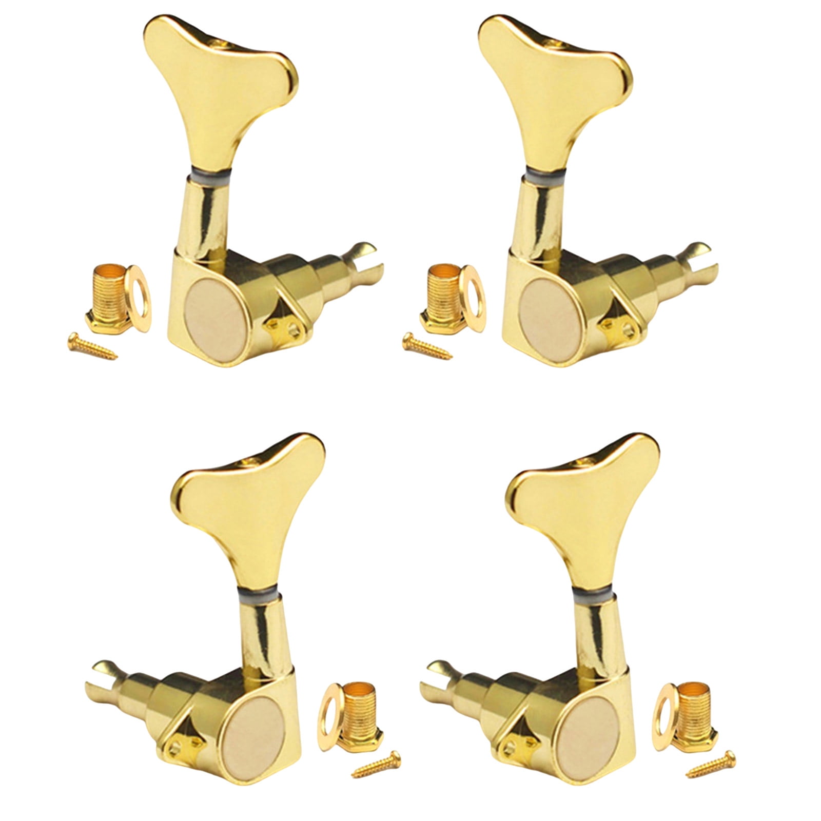 Guitar Bass Tuners Sealed Bass Tuning Key Pegs Machine Head Replacement for Electric Bass Guitar, Precisions Instrument