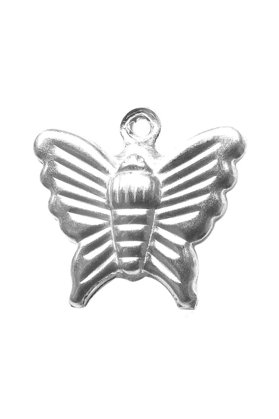 CSF-192 Silver Overlay Tiny Butterfly Charm