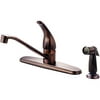 Single Handle Kitchen Faucet Solid Brass W/ Sprayer Hardware House Kitchen