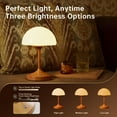 thumbnail image 4 of Mushroom Lamp Cordless Table Lamp, Outdoor Waterproof Shower Lamps, 5000mAh Rechargeable Battery Operated Dimmable Touch Desk Lamps, LED Night Light for Bathroom  Camping Restaurant, 4 of 8
