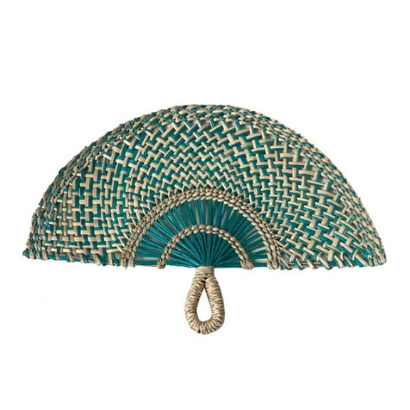 Straw Fan Wall Decoration Grass Handwoven Fan Hanging Decorations for Bedroom Background Wedding