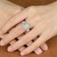thumbnail image 4 of Dazzling 1 Carat Moissanite Rings for Women Radiant Cut D Color VVS1 S925 Silver Lab Created Diamond Rings Perfect for Daily Wear Parties Wedding Birthday with Certificate, 4 of 6