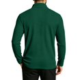 thumbnail image 6 of Mens Waffle Knit Polo Shirts Quarter Zip Up Long Sleeve Pullover Lightweight Fashion Casual Slim Fit Collar Golf Shirt, 6 of 8