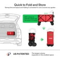 thumbnail image 2 of VIVOSUN 176 lbs Capacity Collapsible Wagon Cart with Foldable, 2 of 4