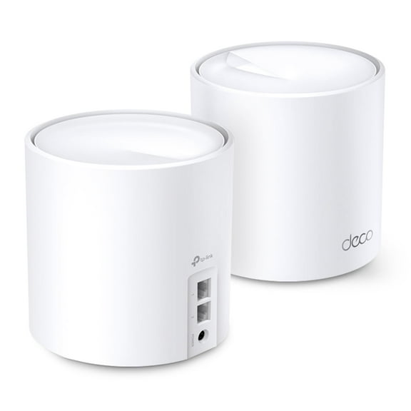 Pre-Owned TP-Link AX1500 W-Fi 6 Dual-Band AI-Driven Home Mesh Router System, Replaces Individual Routers and Extenders, Connects over 120 Devices, Indoor coverage up to 3,900 Sq. ft., - Deco W3000 (2-Pack)