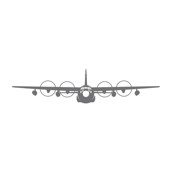MC-130 Spinning Props Sticker Decal Die Cut - Self Adhesive Vinyl - Weatherproof - Made in USA - Many Color and Sizes - mc130 c-130 c130