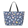 thumbnail image 2 of KLL Cute Baby Animals Print Large Beach Tote Bag Women Waterproof Sandproof Zipper Beach Tote Bag for Pool Gym Grocery Travel with Wet Pocket, 2 of 7