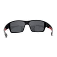 thumbnail image 2 of Locs Lunettes de Soleil Oversize pour Hommes Biker Noir Rouge, 2 of 4