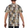 thumbnail image 5 of Wukai Cartoon Bear Youth Unisex Short Sleeve T-Shirt for Boys, Girls, Teens, and Kids-Large, 5 of 7