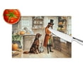 thumbnail image 4 of Carolines Treasures DAC1780LCB 15 x 12 in. Unisex Irish Setter Fall Kitchen Pumpkins Glass Cutting Board - Large, 4 of 5