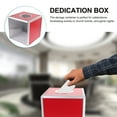 thumbnail image 5 of OUNONA Raffle Boxes For Fundraising Donation Box With Slot Aluminum Alloy 1Pcs Red, 5 of 5