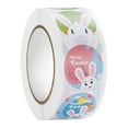thumbnail image 2 of Harpily Stickers Easter Rabbit Eggs Cartoon Decoration Sticker Sticker Holiday Atmosphere Decoration Removable 500pcs/roll, 2 of 4
