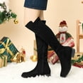 thumbnail image 2 of Unique Bargains Women's Side Zipper Chunky Heel Knee High Boot, 2 of 7
