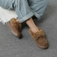 thumbnail image 7 of LUXUR Winter Shoes for Womens Moccasin House Slippers Slip On Ankle Boots Indoor & Outdoor, 7 of 7