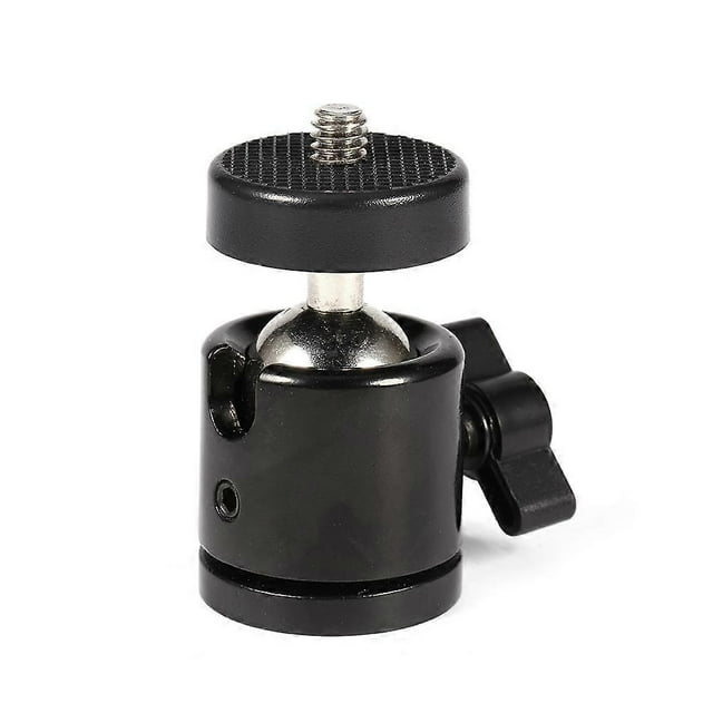 Nouveau support de mini rotule à 360° pour trépied d\'appareil photo 1/4" et support de flash 3/8