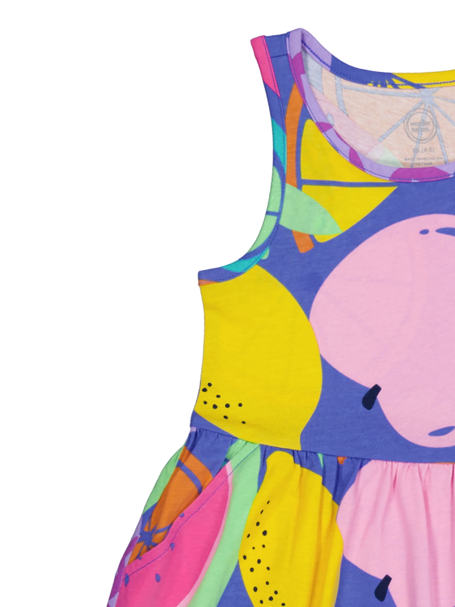 Wonder Nation Girls Tank Play Dress,Sizes Xs-XLP