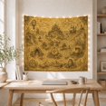 thumbnail image 5 of Vintage Fantasy Treasure Map on Aged Parchment, Adventurous Illustration for Gamers, Enchanted Cartography Wall Art Decor, Housewarming Gift, Tapestry Wall Hanging for Gaming Room and Living Room, 5 of 7
