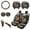 Brown Black Horse, variant on Renewold Highland Cow Sunflower Car Seat Covers Full Set with Steering Wheel Cover Headrest Cover Cup Coasters Car Handbrake Cover Gear Shift Cover Black Cow Print Auto Seat Cover Accessories 11 PCS
