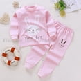 thumbnail image 1 of Conjuntos de pijamas para Bebé y Niño, camiseta de manga larga de Navidad + pantalón, ropa de dibujos animados para niña, traje de dormir, pantalones 2022, 2 uds., 1 of 4