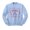 Light Blue, variant on Candy Cane Christmas Club Sweatshirt Unisex Large White