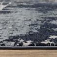 thumbnail image 3 of HomeRoots 508623 3 x 5 ft. Blue Gray & Beige Abstract Power Loom Stain Resistant Rectangle Area Rug, 3 of 8