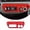 red, variant on TINKI Car Center Console Cigarette Lighter Frame Interior Car Accessories Fit for Toyota Tacoma 2011 2012 2013 2014 2015