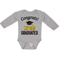 thumbnail image 3 of Inktastic Congrats My Dad Graduated with Cap Boys or Girls Long Sleeve Baby Bodysuit, 3 of 5