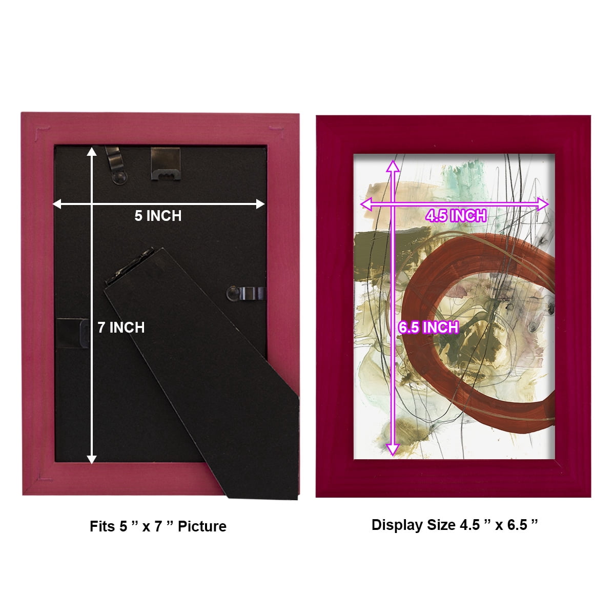 Rusted Loops II - Framed Print w/glass - Cherry Red