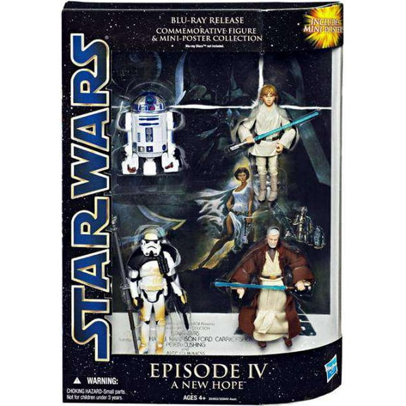 Star Wars DVD Collections Blu-Ray Release Commemorative Action Figure Set [Episode IV]