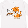 thumbnail image 4 of Inktastic Just a Wee Bit Wild- cute tiger cub Boys or Girls Long Sleeve Toddler T-Shirt, 4 of 5