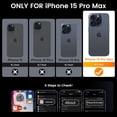 thumbnail image 2 of for iPhone 15 Pro Max Case with Screen Protector - Slide Camera Cover Protective Phone Case with Ring Stand, Heavy Duty Shockproof Rugged Bumper for iPhone 15 Promax Accessories Black, 2 of 15