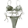 thumbnail image 1 of Maillot de Bain Bikini Triangle à Volants Froncé, 1 of 5