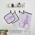 thumbnail image 2 of Dreamtimes Lavender Postmark Mothers day Kitchen Apron,Oven Mitt,Pot Holder,Towel,Birthday Gifts Set for Mom Wife Grandma, 2 of 6