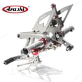 thumbnail image 3 of Arashi (Version 2.0) Rearsets for Aprilia RSV4 FACTORY APRC ABS 2013 - 2016 SBK SE / RSV4 2017 - 2021 / Tuono V4 1100 2017 - 2020 Motorcycle Accessories Adjustable Footrest Foot Pegs Gray, 3 of 6