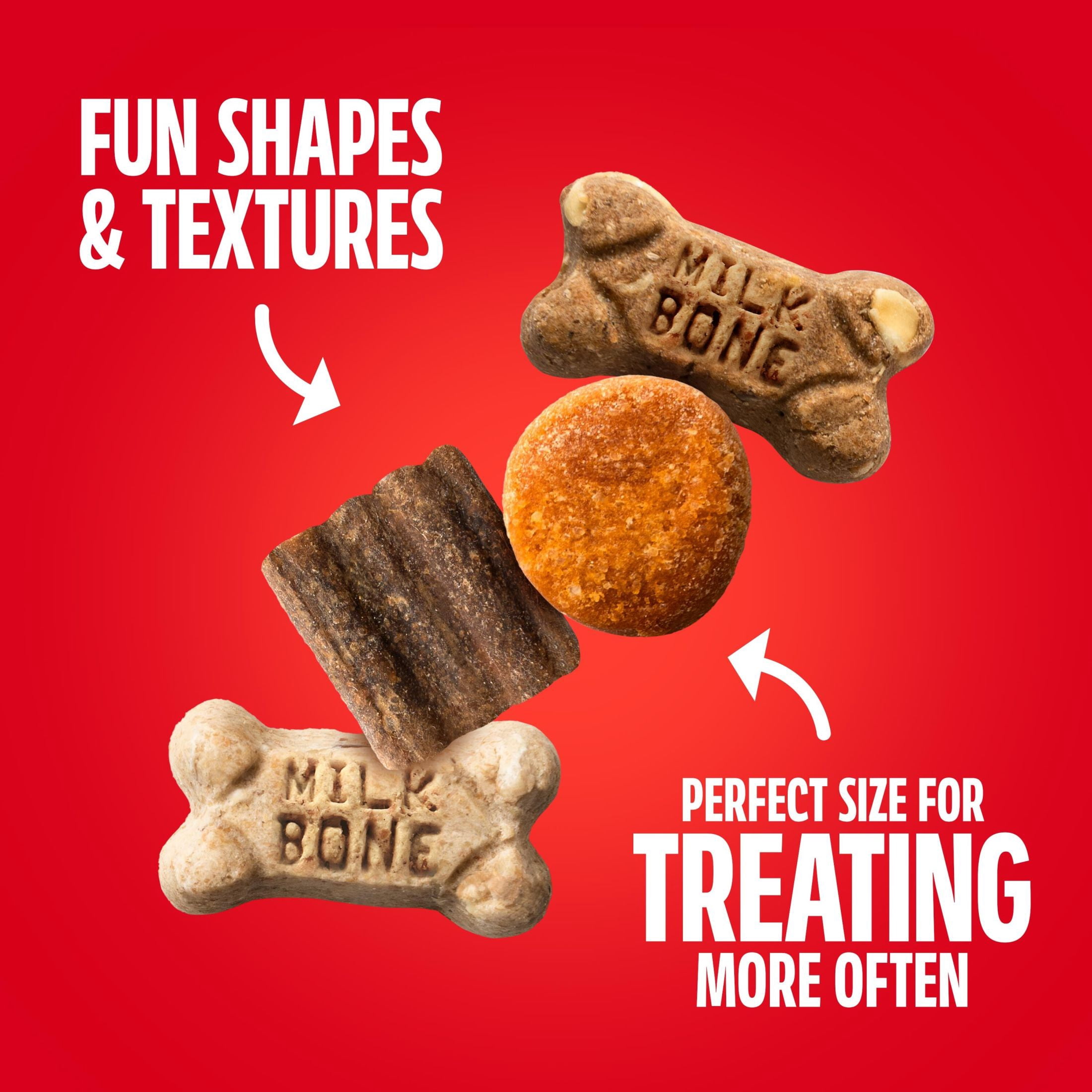 (24 pack) Milk Bone Trail Mix With Real Beef & Sweet Potato, Crunchy & Chewy Dog Treats, 20 oz