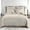 Natural, variant on Levtex Home - Melange Stitch Quilt Set - Full/Queen Quilt and Two Standard Shams - Solid Stitched - Natural - Quilt (88x92in.) and Shams (20x26in.) - Reversible - PolyCotton blend