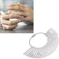 thumbnail image 2 of Ring Sizer, Wear Resistant Professional Finger Size Gauge Plastic Metal for Ring Customization(White), 2 of 5