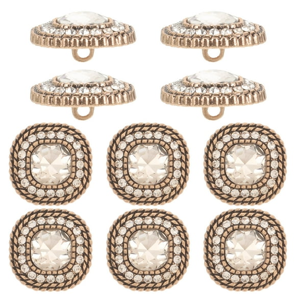 10 Uds. Botones decorativos de Metal, botones de traje, botones de Metal DIY para ropa de abrigo